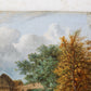 English Oil Painting of Cows by Pond, 19th Century