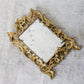 Victorian Gilt Cast Iron Ornate Picture Frame with Antique Photo