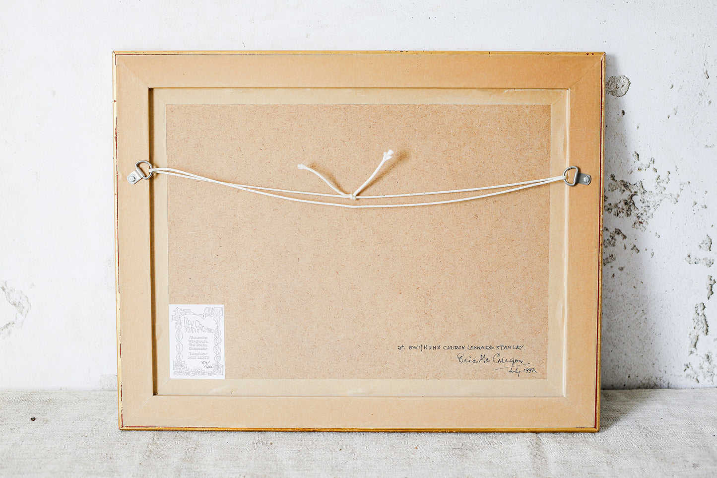 Oil Painting of St. Swithun's Church, Gloucestershire by Eric McGregor