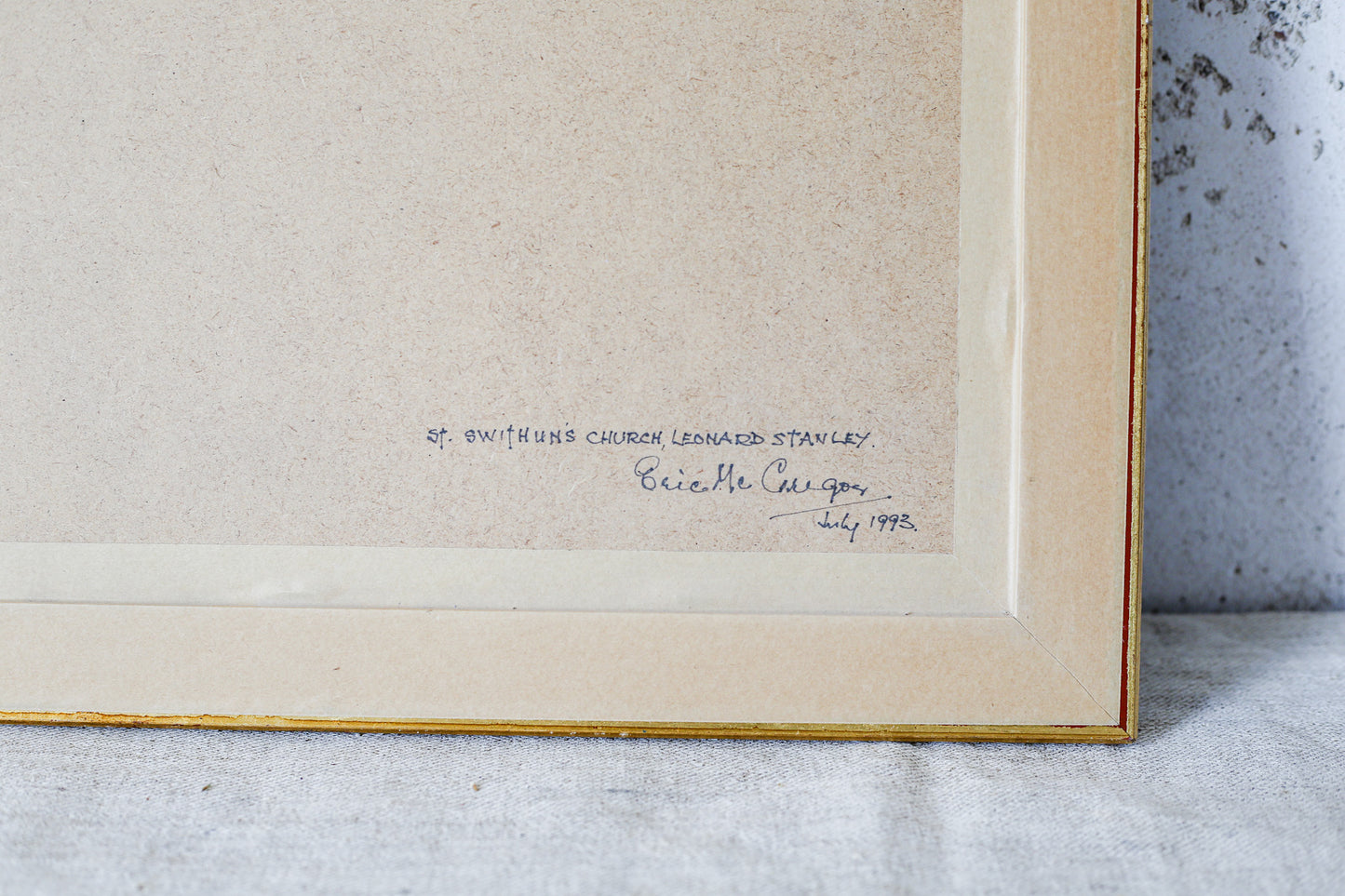 Oil Painting of St. Swithun's Church, Gloucestershire by Eric McGregor