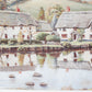 Original Oil Painting of English Thatched Cottages by Dudley Weatherley - Trout Inn, Devon