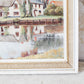 Original Oil Painting of English Thatched Cottages by Dudley Weatherley - Trout Inn, Devon