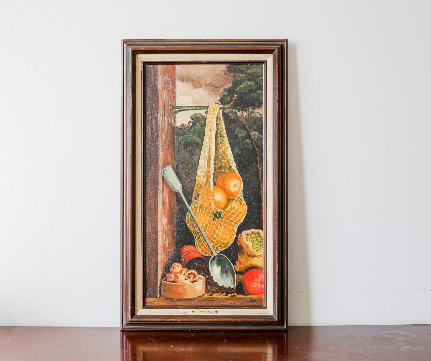 "Potassium" Still Life Oil Painting of Kitchen Vegetables by Beryl Stoner