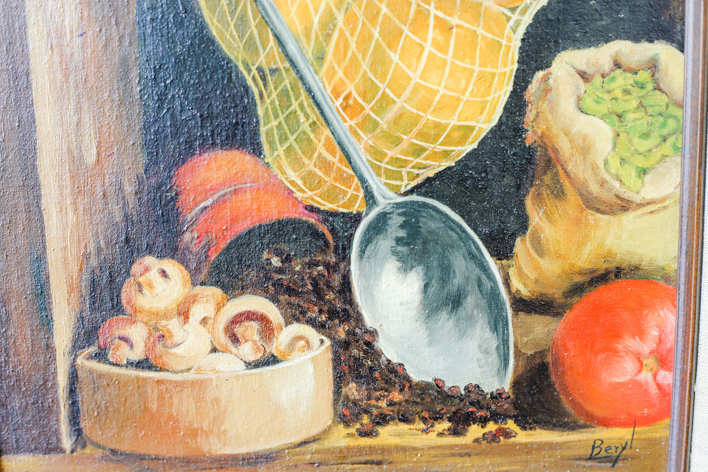 "Potassium" Still Life Oil Painting of Kitchen Vegetables by Beryl Stoner