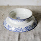 Blue and White Ironstone Footed Squat Compote, c1850