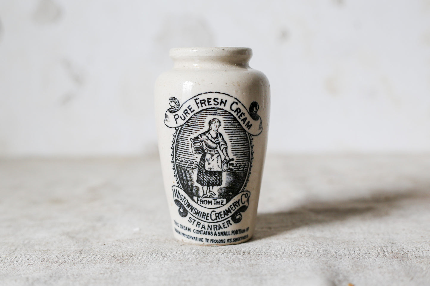 Wigtownshire Creamery Co. Stranraer Cream Pot, c1910