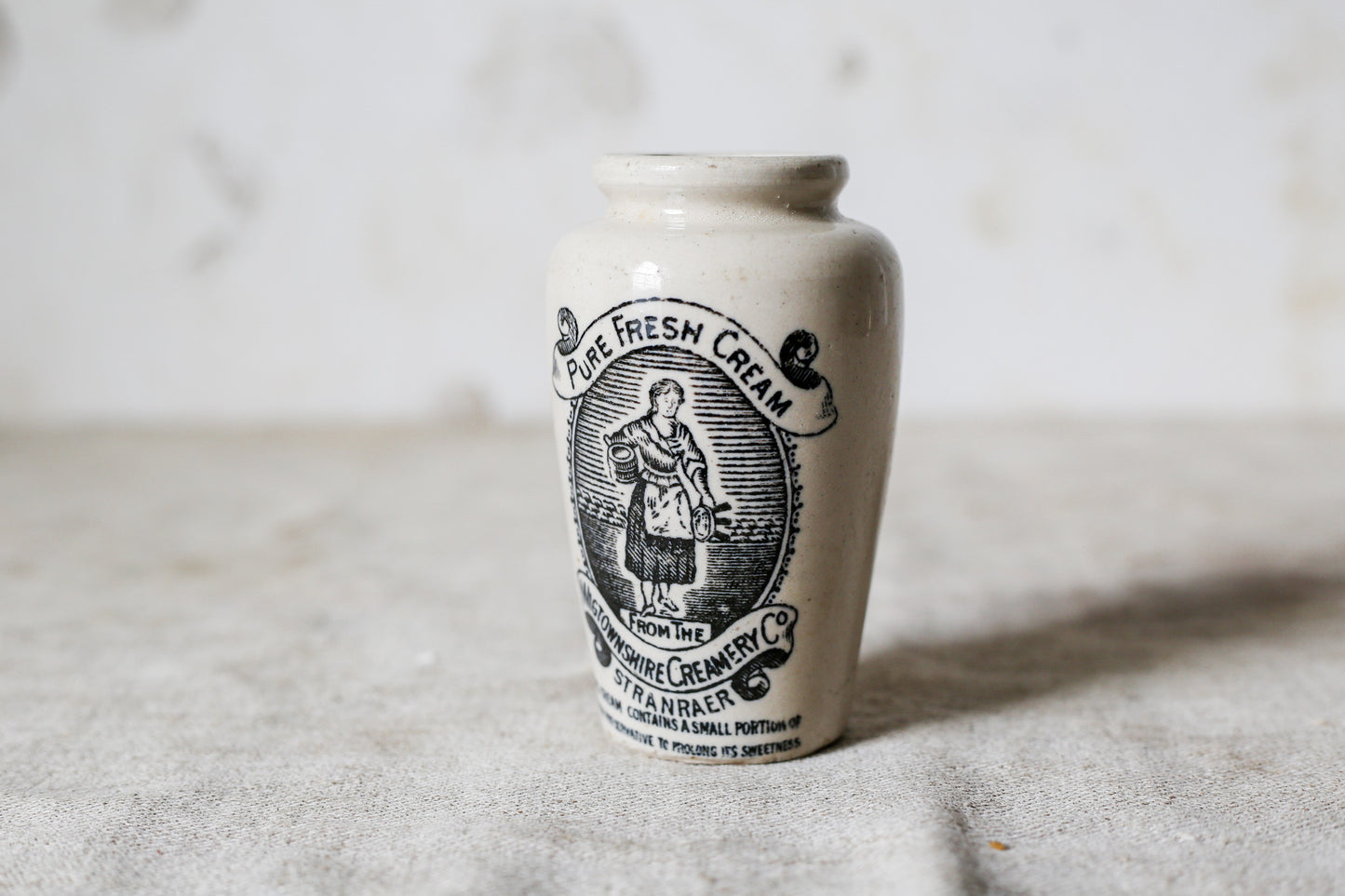 Wigtownshire Creamery Co. Stranraer Cream Pot, c1910