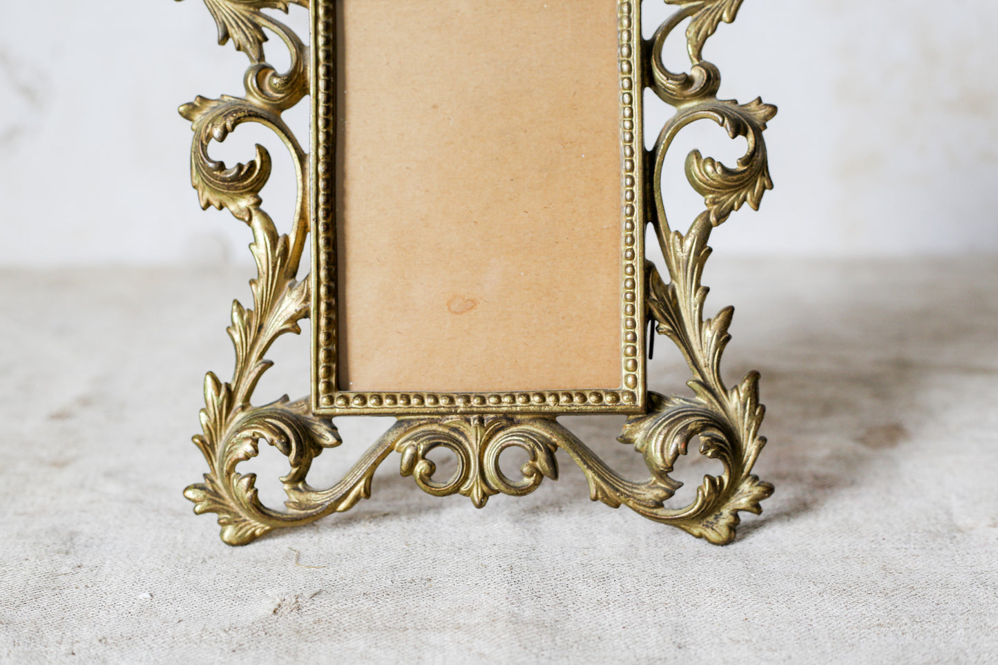 Gilt Cast Iron Ornate Picture Frame, c1890