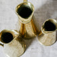 Joseph Sankey & Sons Monogrammed Set of 3 Brass Hot Water Jugs, c1900