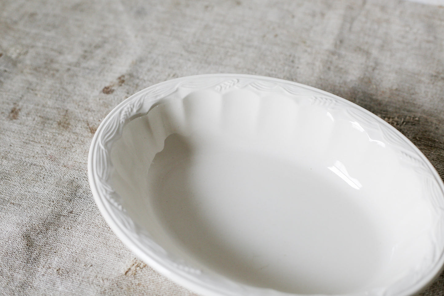 Arthur Wilkinson Wheat Ironstone Oval Vegetable Serving Dish, c1910