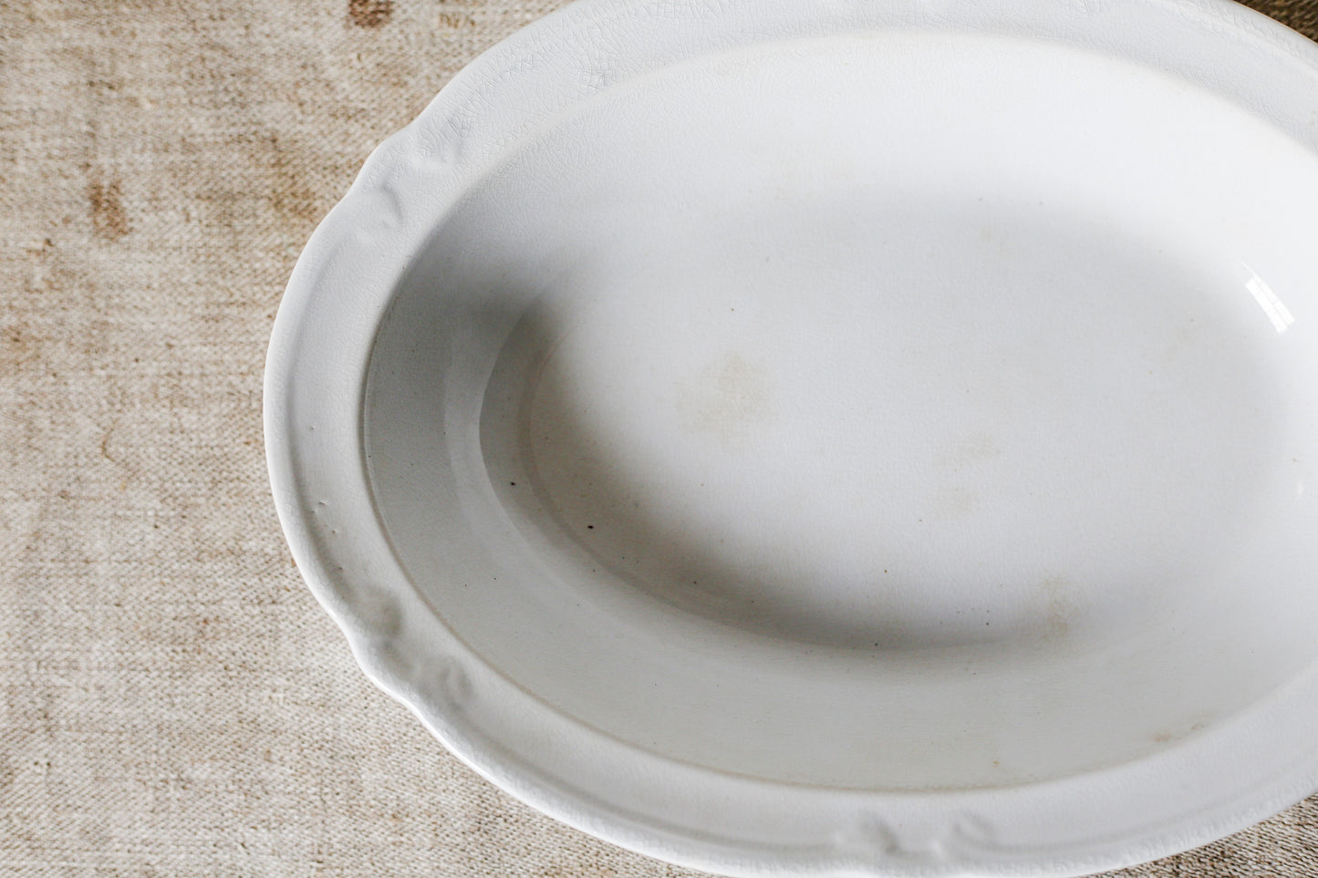 John Alcock Ironstone Oval Vegetable Dish, c1850