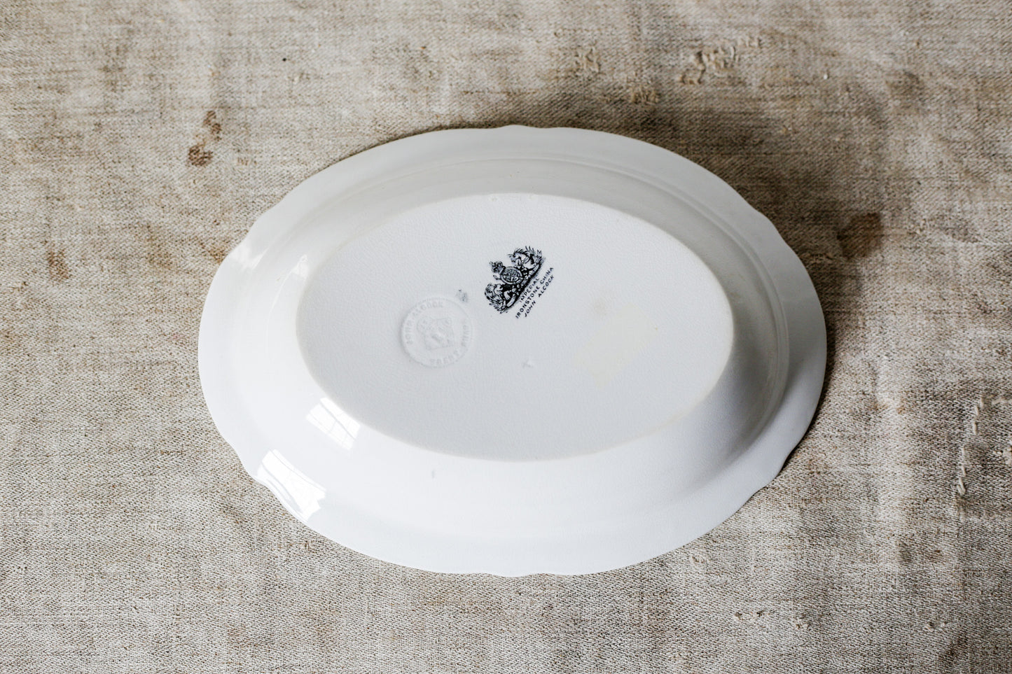 John Alcock Ironstone Oval Vegetable Dish, c1850