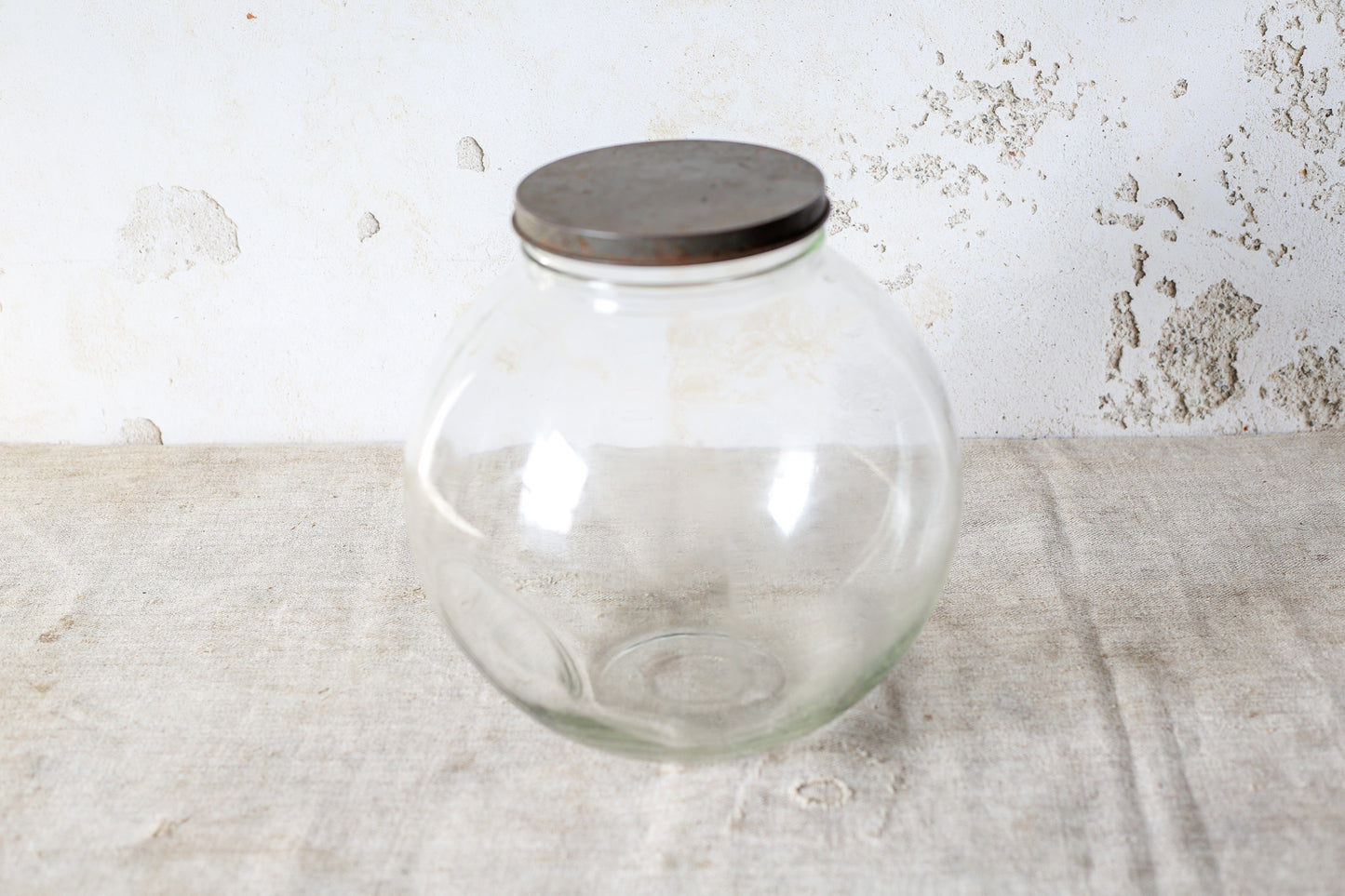 Glass Penny Candy General Store Display 12" Jar with Lid
