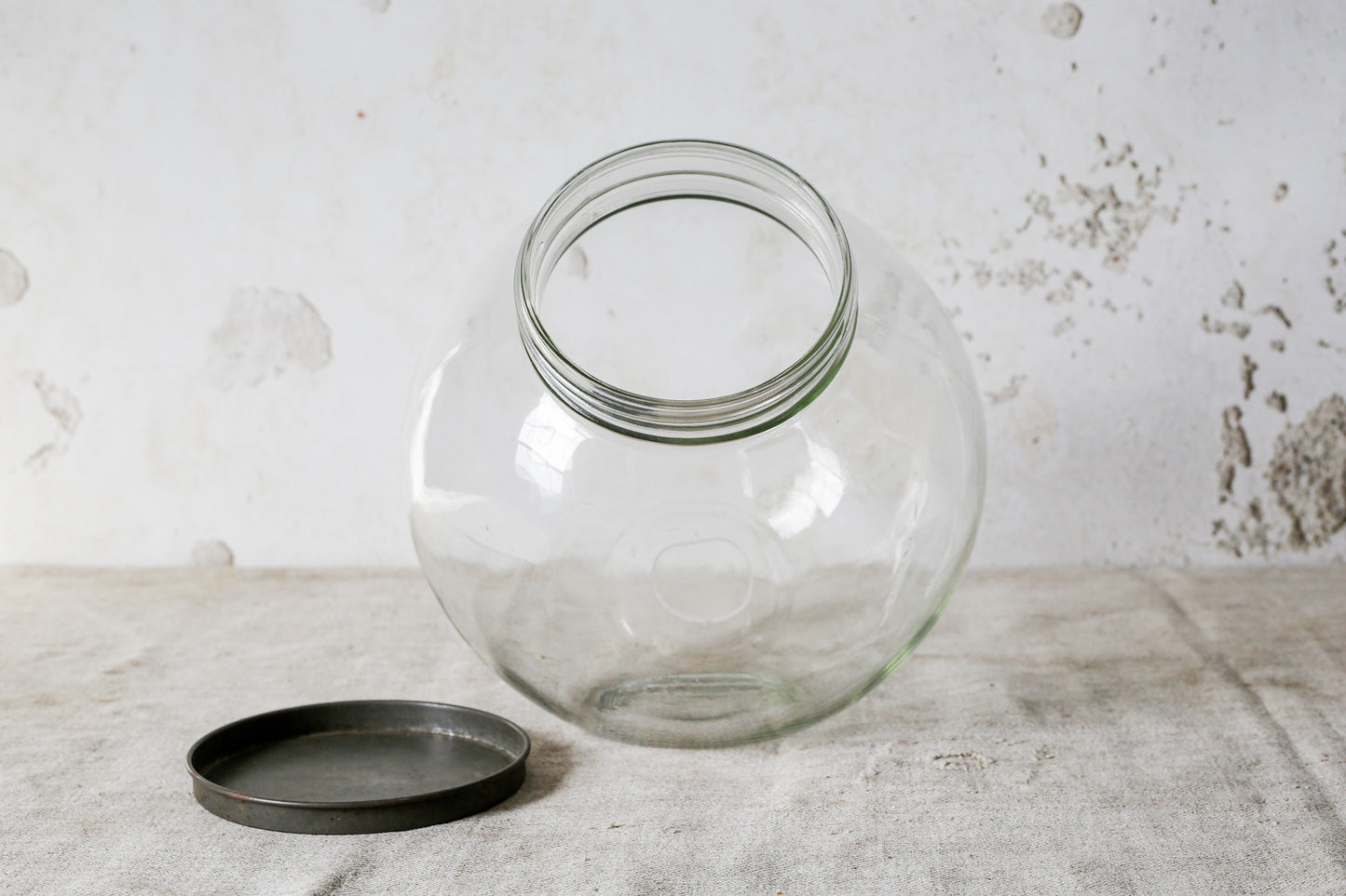 Glass Penny Candy General Store Display 12" Jar with Lid