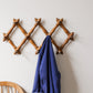 Faux Bamboo Wooden Accordion Wall Rack