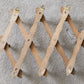 Faux Bamboo Wooden Accordion Wall Rack