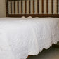 Hand Quilted All-White Whole Cloth Quilt