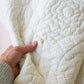 Hand Quilted All-White Whole Cloth Quilt