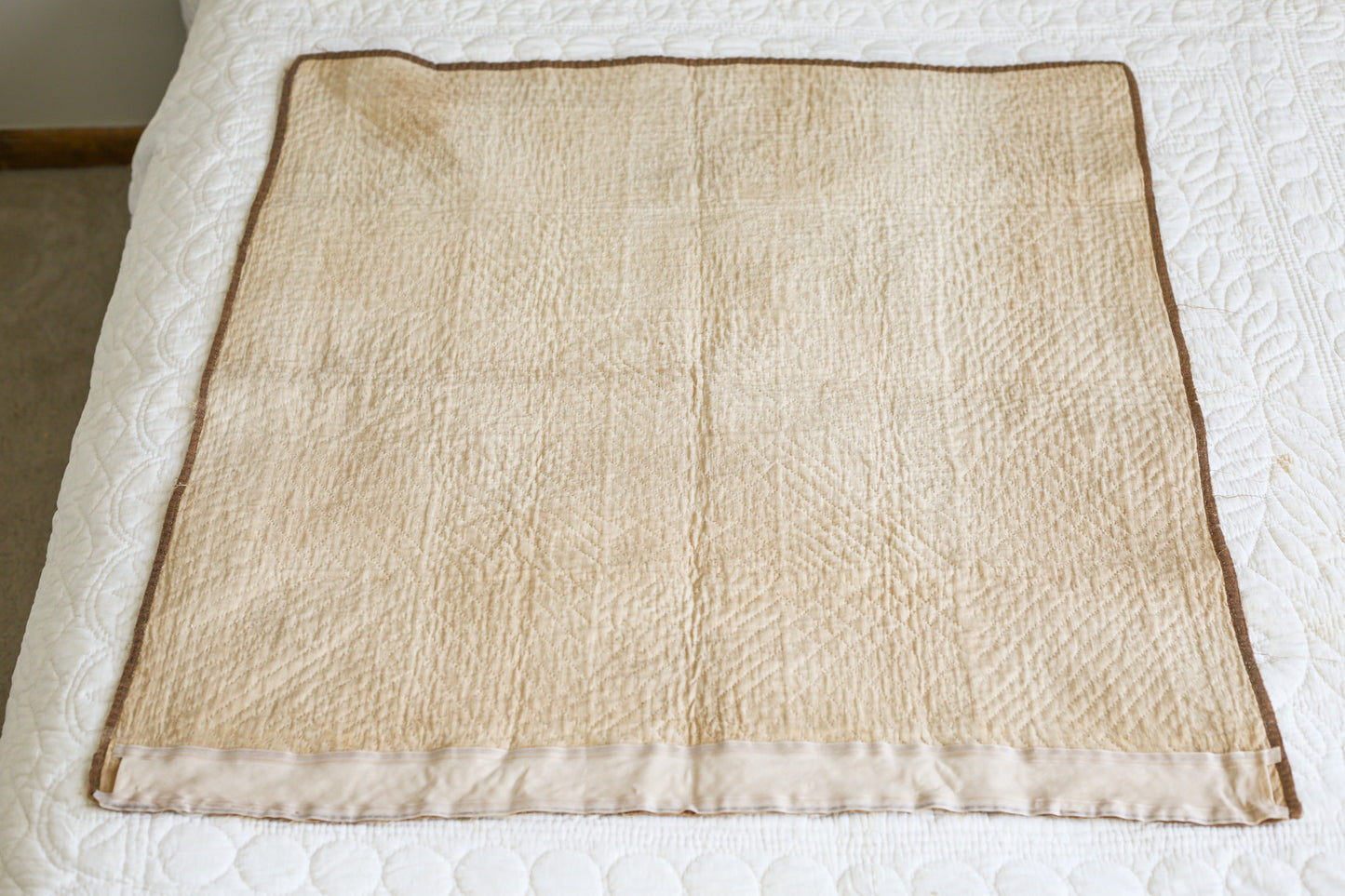 Primitive 8-Point Star Wall Quilt, c1880