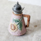 Griffin, Smith & Hill Etruscan Majolica Pink Sunflower Syrup Pitcher, c1880