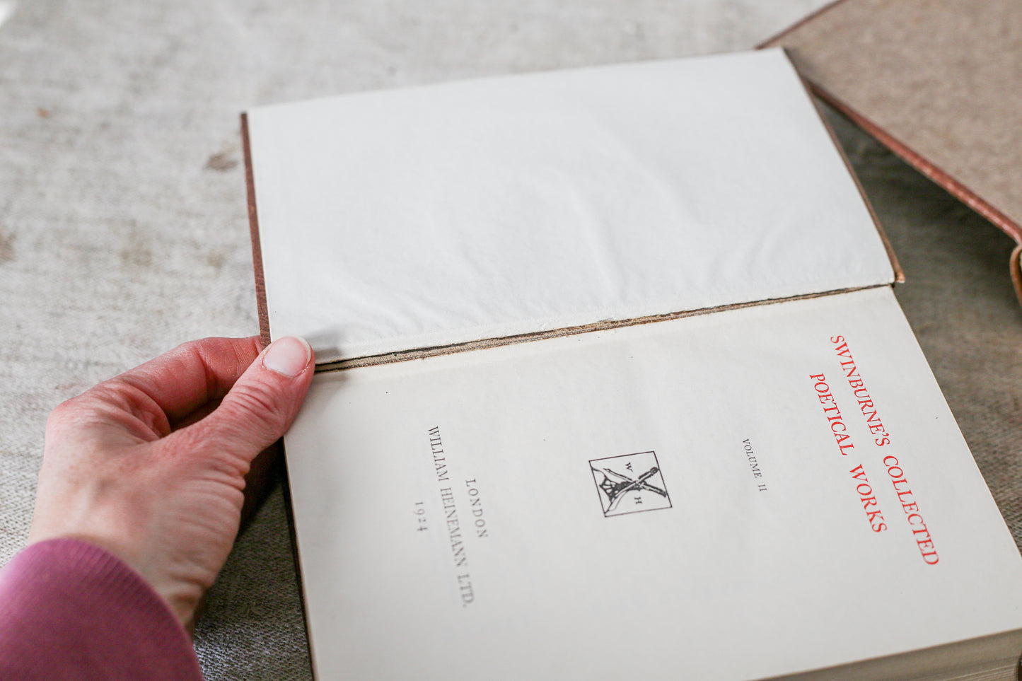 Set of Swinburne's Collected Poetical Works Volumes, 1924