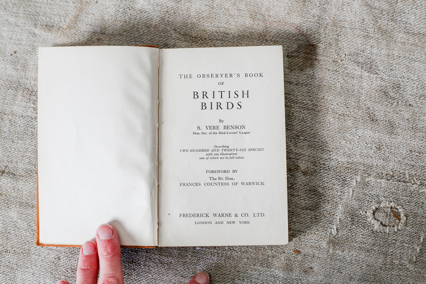 The Observer's Book of British Birds First Edition, 1937
