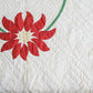 Red and Green Floral Applique Quilt, c1950