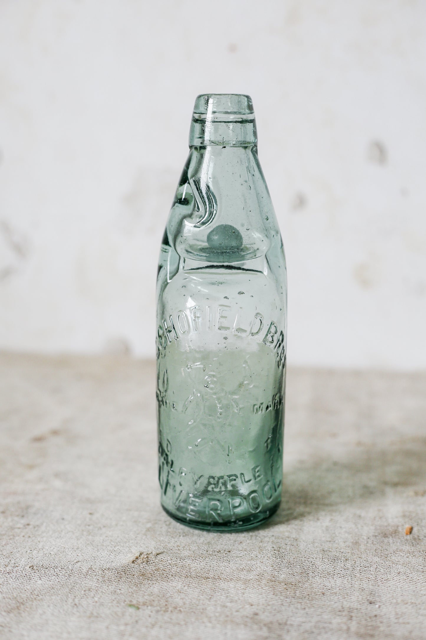 Antique English Jester Pictorial Codd Bottle - Schofield Brothers, Liverpool