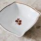 Scalloped Square Feathered Ironstone Dish with Copper Tea Leaf Decoration, c1890