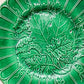 Pair of Antique Majolica Greenware Grapevine 8" Plates, c1900