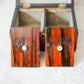 Antique Walnut Star Inlay Tea Caddy, c1860