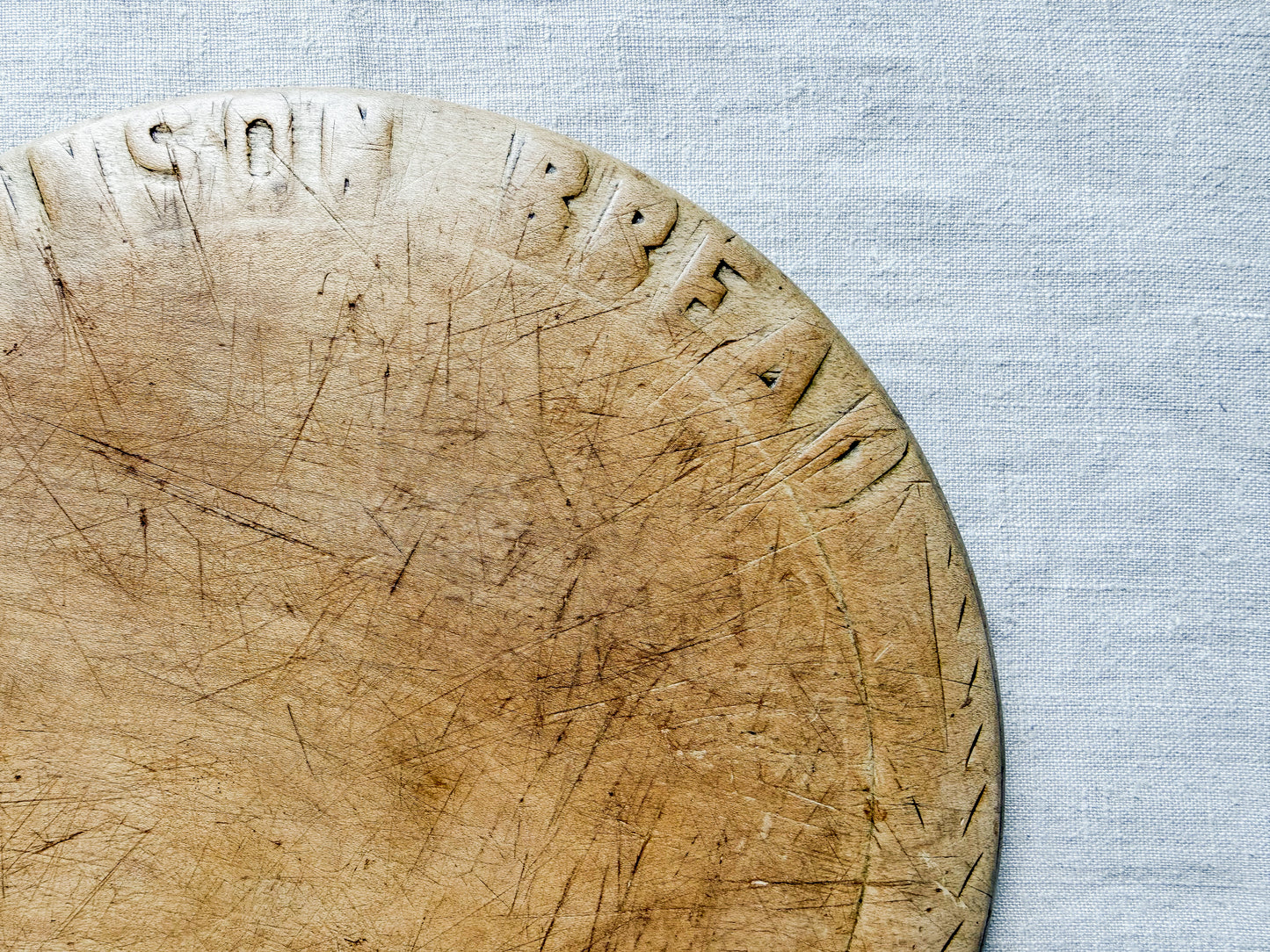 Allinson Bread Carved English Bread Board, c1920