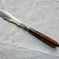 Midcentury Ornate Butter Knife with Carved Handle