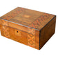 Antique Parquetry Inlaid Tunbridge-Style Stationery Box, c. 1870