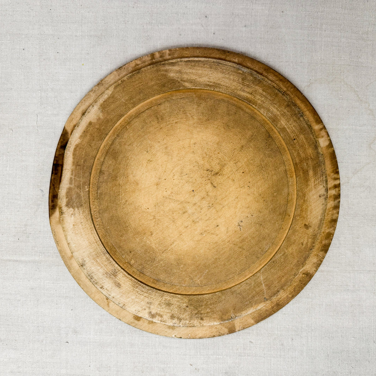 Vintage Carved Round English Bread Boards