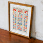 Signal Flags of the World Framed Nautical Print | Boy's Own Paper Supplement c1900