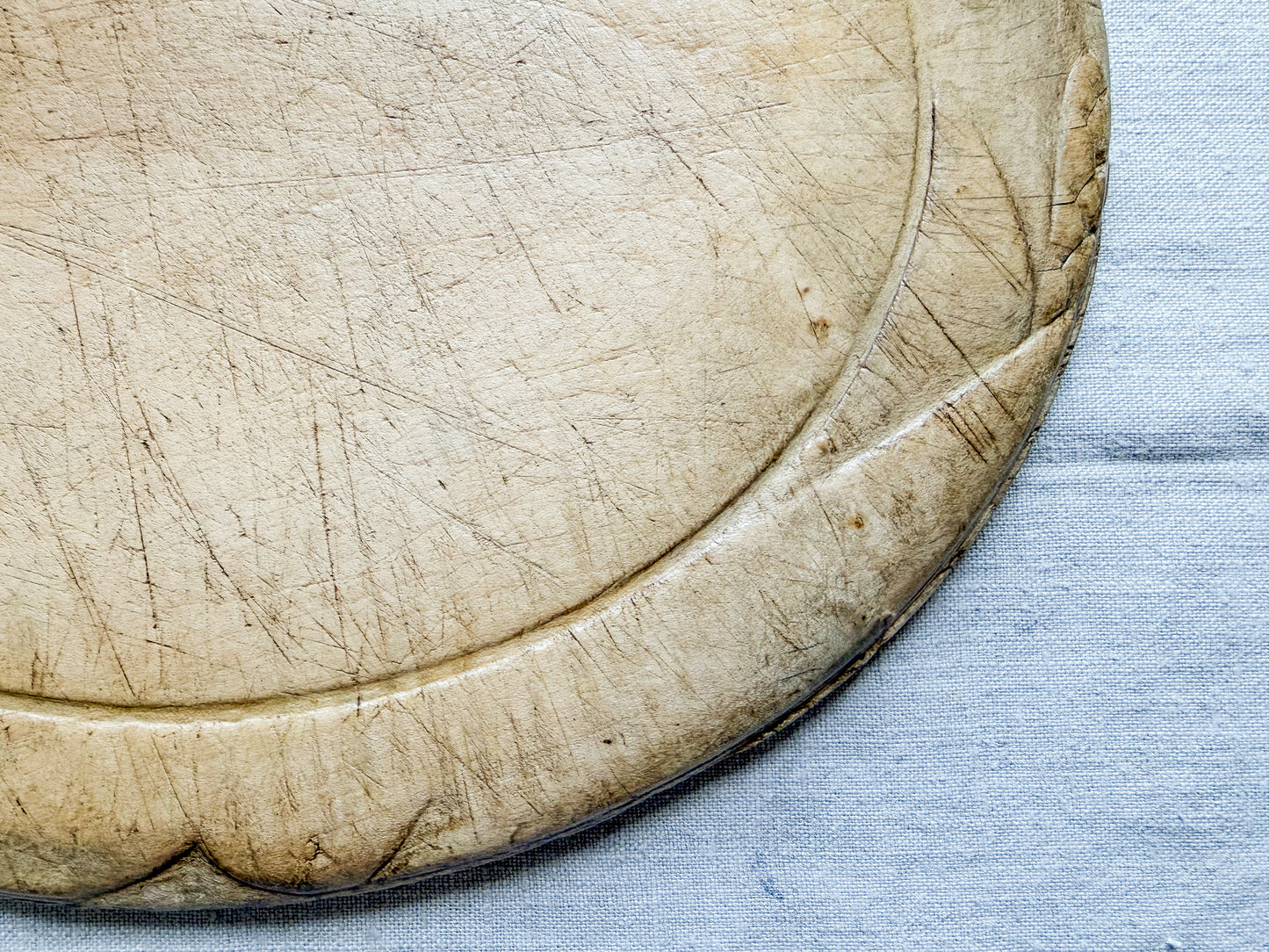 "Cut and Come Again" Oval English Bread Board, c1880