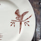Set of 2 Exotique by Longchamp French Terre de Fer Ironstone Dinner Plates, c1900
