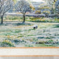 Signed Watercolor Painting of English Pastoral Scene with Sheep by Susan Jackman