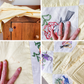 Vintage 48 State Bird & Flower Quilt TOP with Backing Fabric