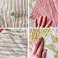 Antique Pink & Green Ohio Star Quilt