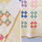 Vintage Yellow Nine Patch on Point Quilt, c1940