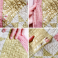 Antique Pink & Green Ohio Star Quilt