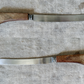 Vintage English Wood Cutting Board with Removable Knife