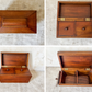 Vintage Mahogany Wood Tea Caddy
