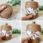 Antique Silicon by Doulton Lambeth Stoneware Tobacco Jar with Lid