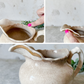 Vintage Stained Crazed Ironstone Creamer Pitcher