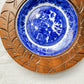 Welsh "Ymenyn" Treen Wood & Ironstone Butter Dish, c1920