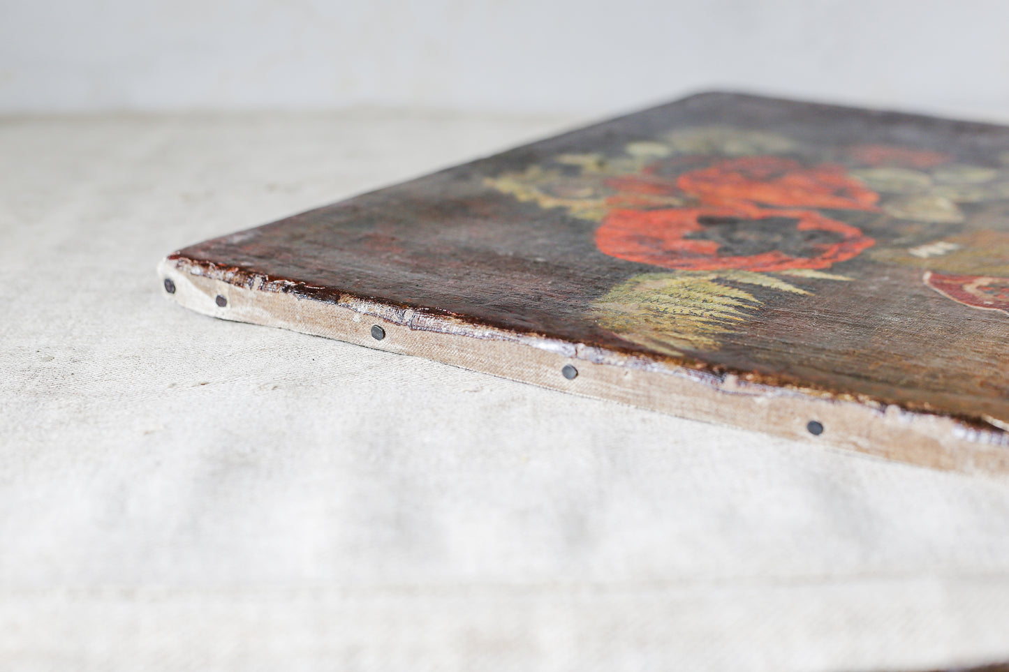 Antique Still Life of Poppies in Vase, Signed by R. Goodwin, ESK, c1890