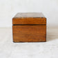 Antique Walnut Star Inlay Tea Caddy, c1860